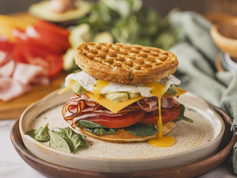 Frozen Waffle Breakfast Sandwich