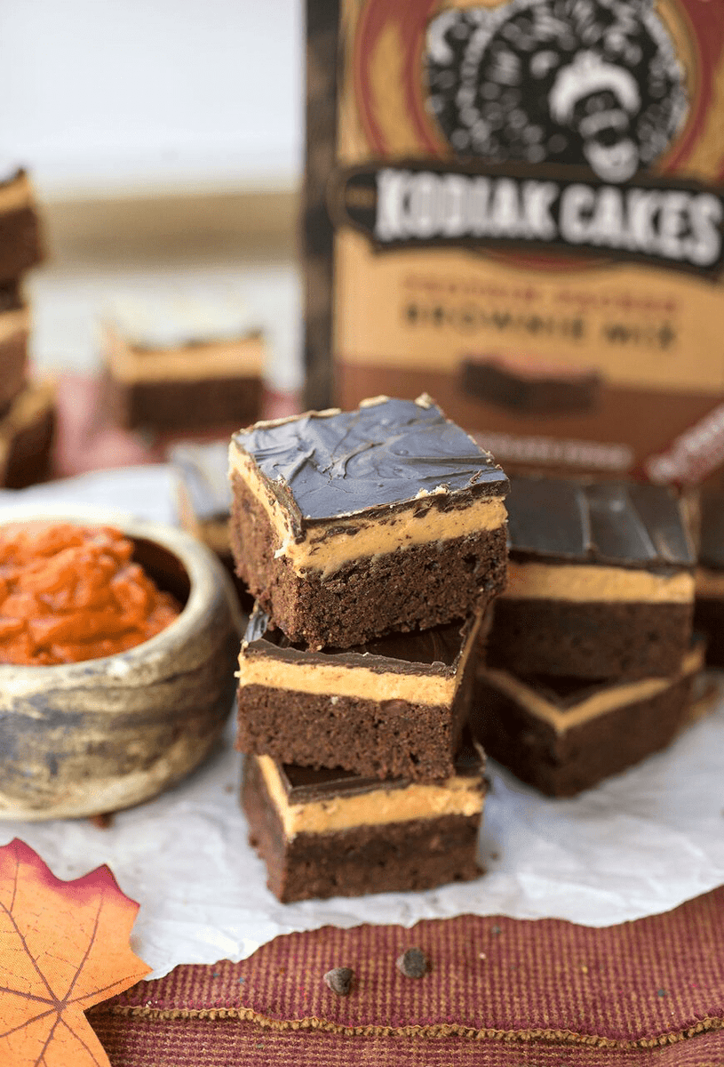 Triple Layer Pumpkin Brownies Kodiak