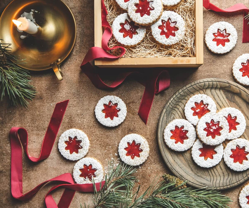 Holiday Linzer Cookies