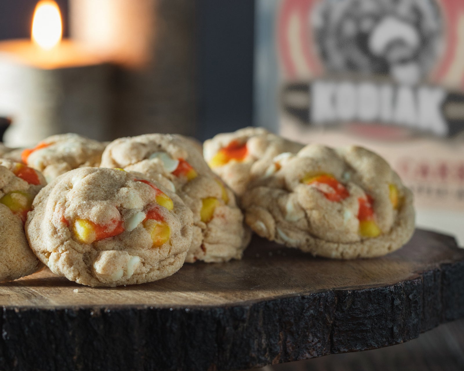 White Chocolate Candy Corn Cookies