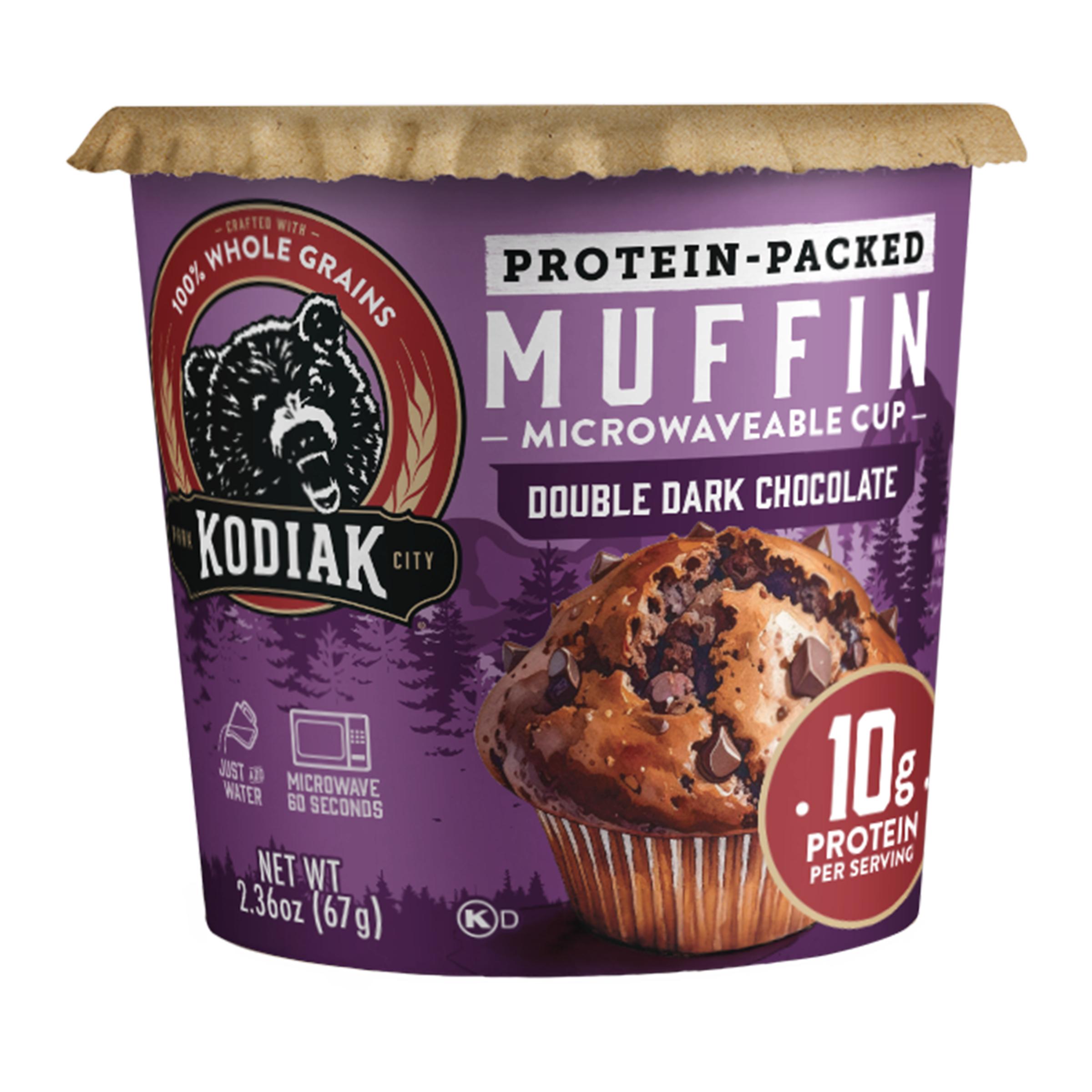 Double Dark Chocolate Muffin Power Cup | Kodiak®