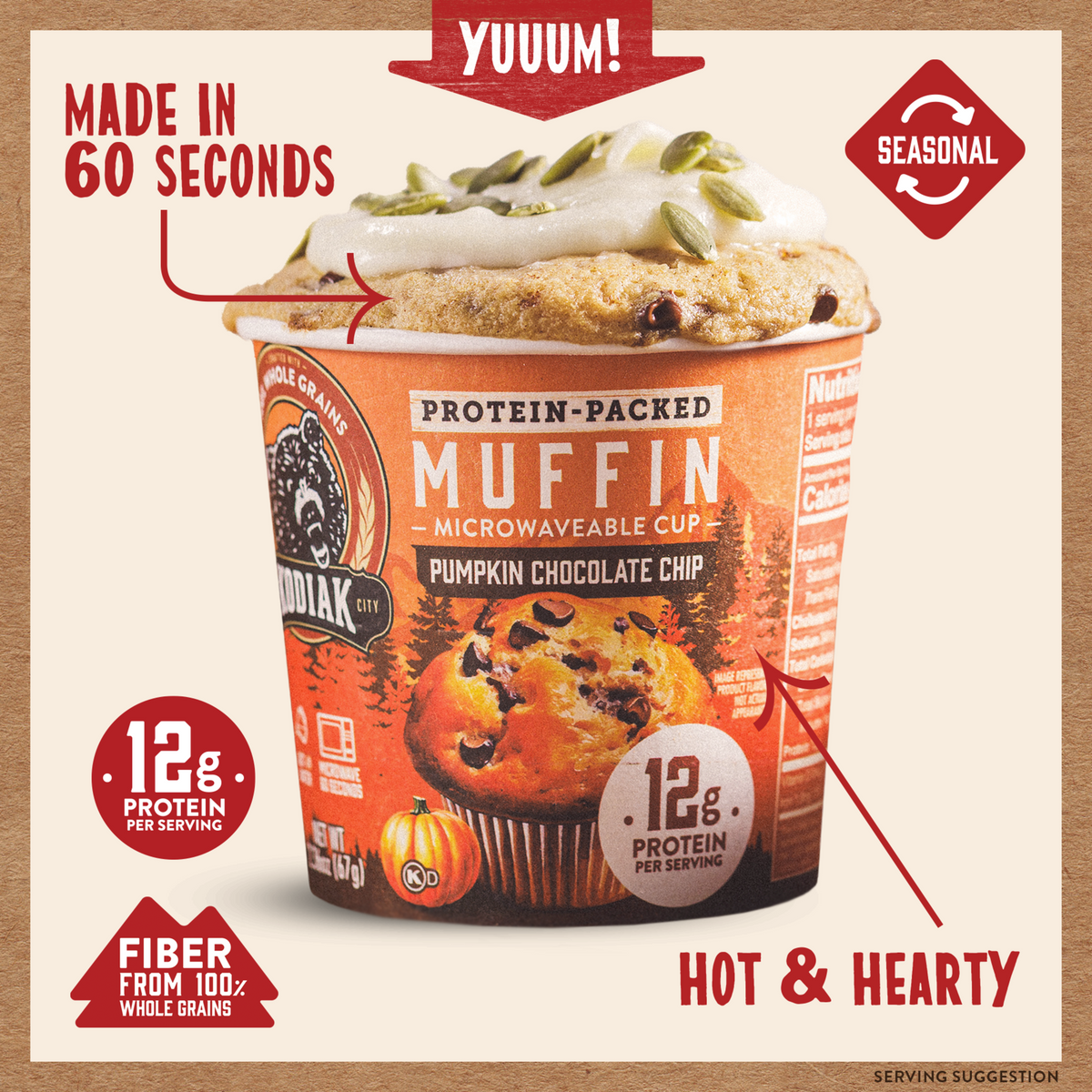 Pumpkin Chocolate Chip Muffin Cup