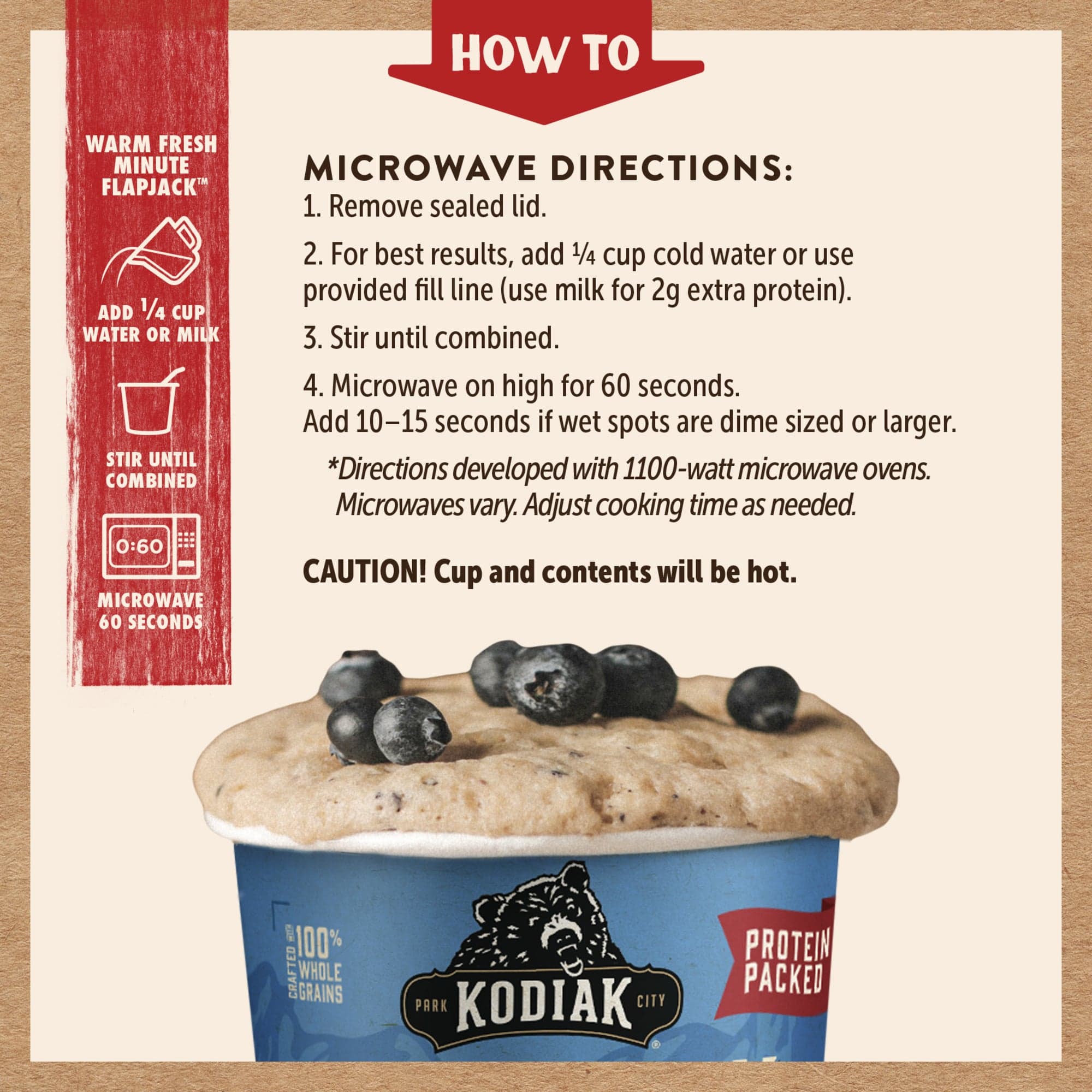 Blueberry & Maple Flapjack Power Cup – On-The-Go Fuel | Kodiak®