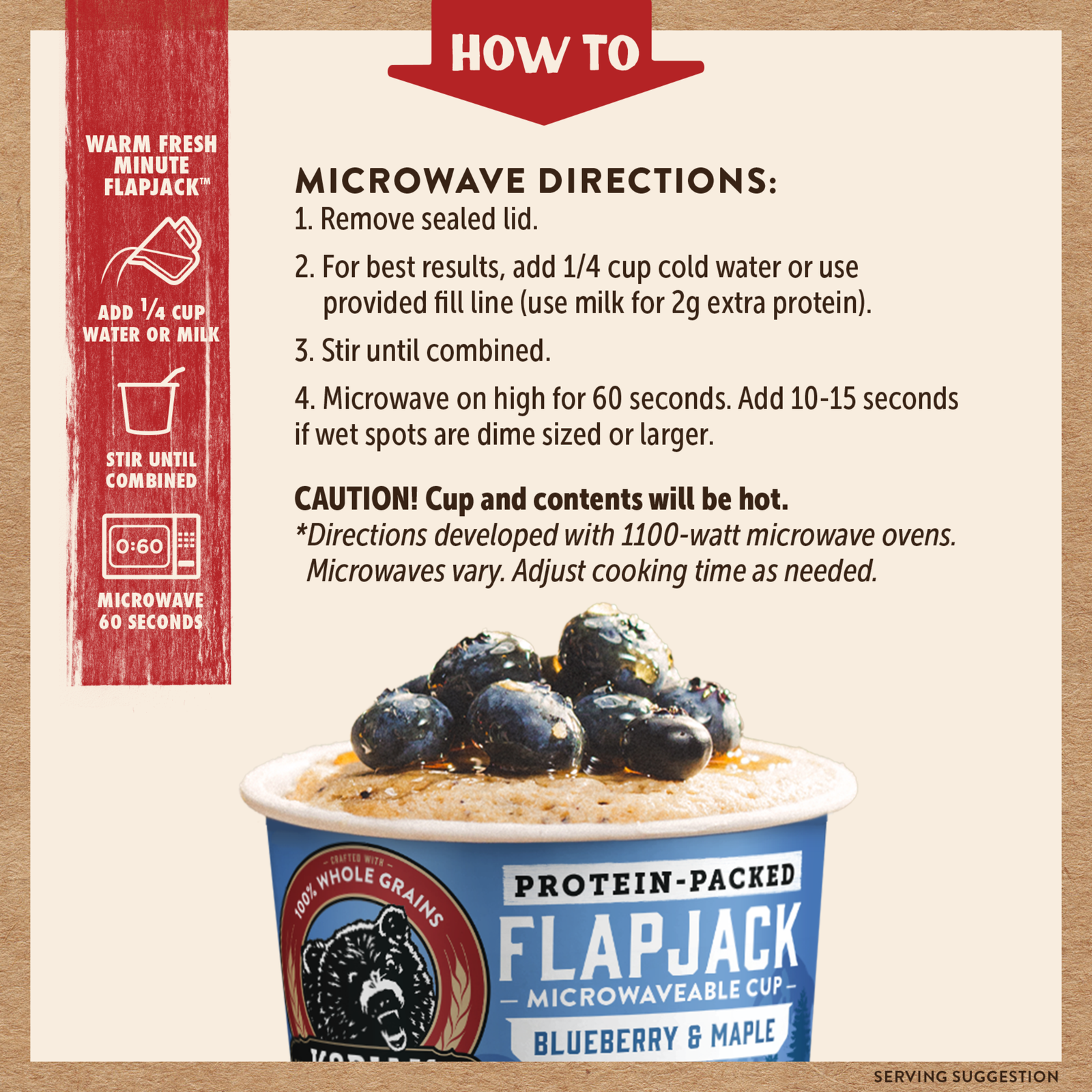 Blueberry & Maple Flapjack Power Cup – On-The-Go Fuel | Kodiak®