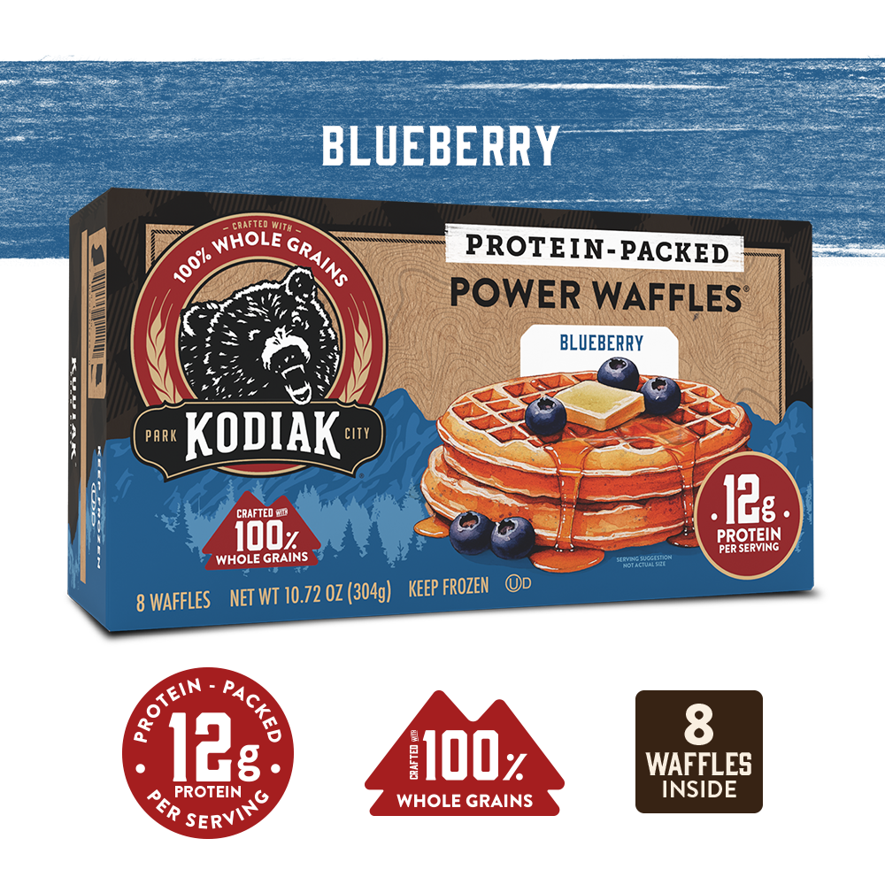 Blueberry Power Waffles