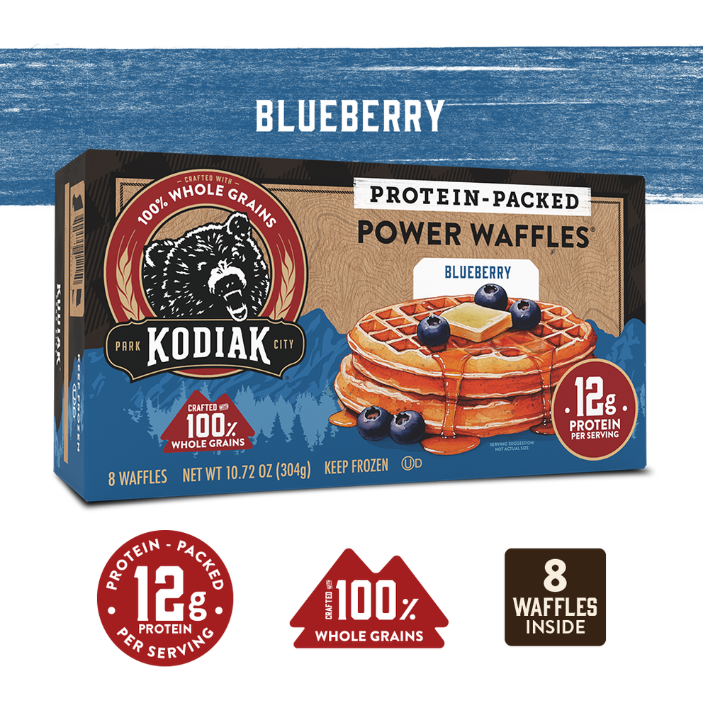 Blueberry Power Waffles