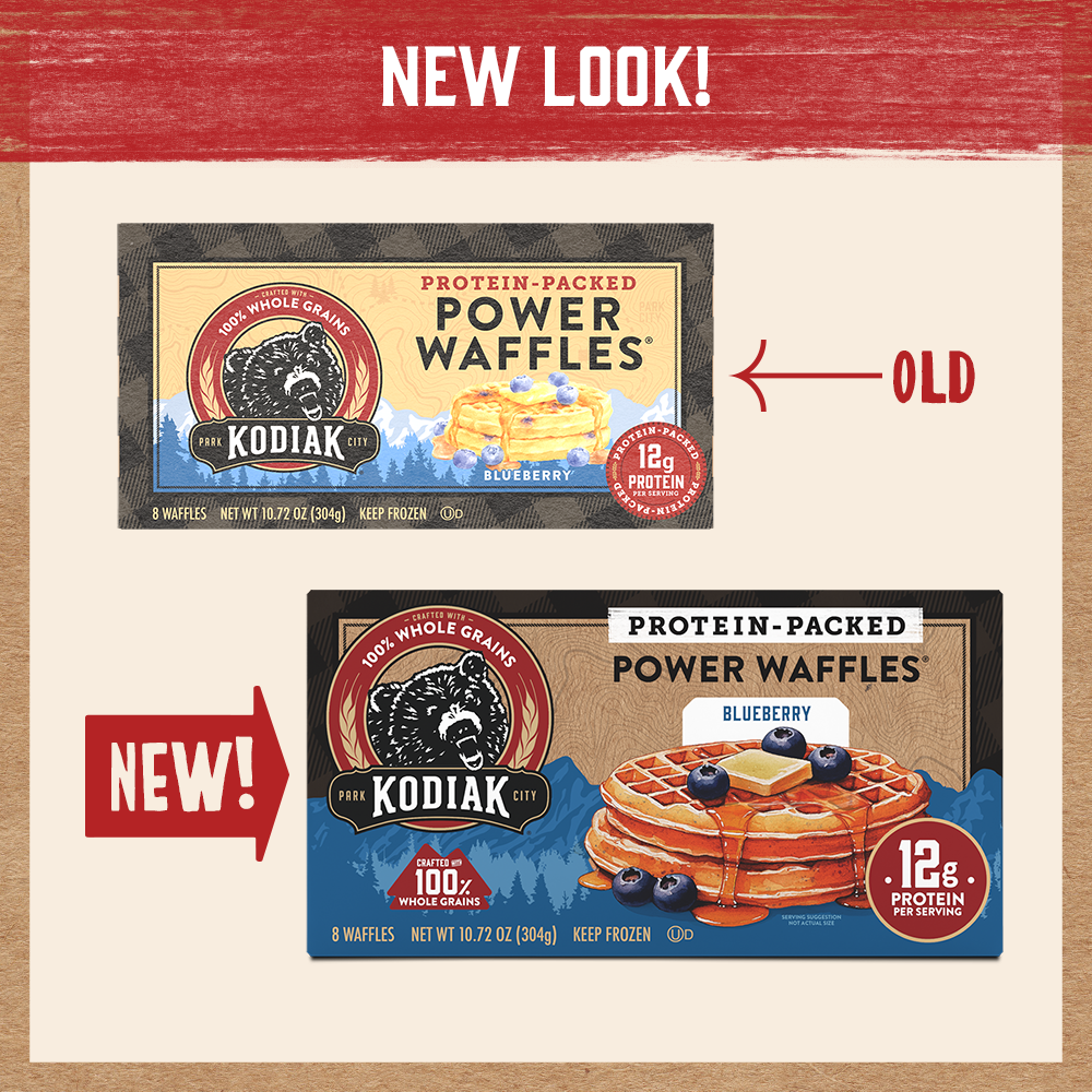 Blueberry Power Waffles