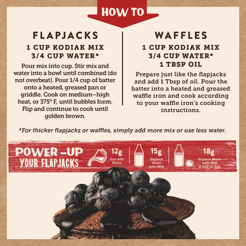 Kodiak Cakes® Plant-Based Classic Protein Flapjack & Waffle Mix, 18 oz -  Harris Teeter
