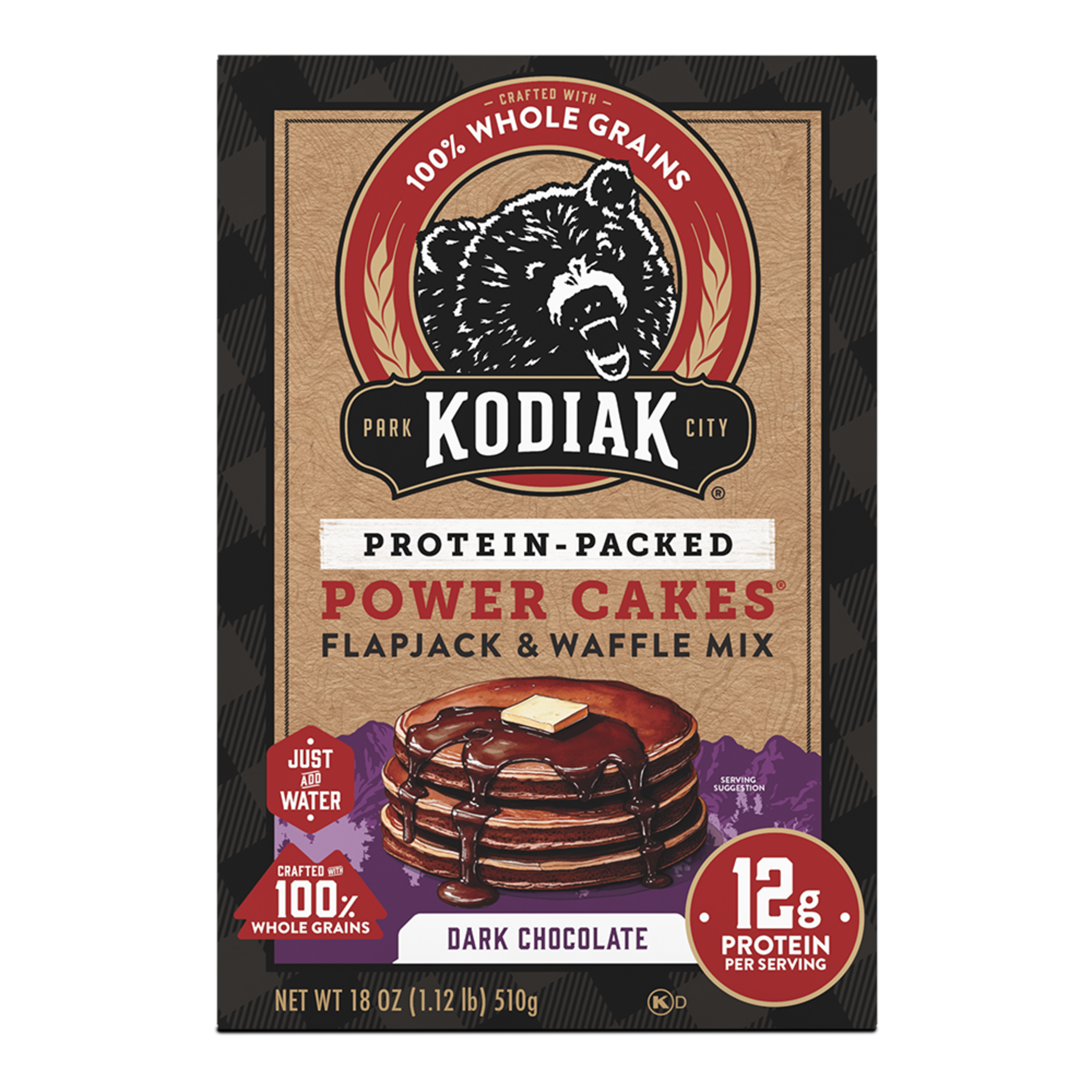 Dark Chocolate Power Cakes Flapjack & Waffle Mix | Kodiak®