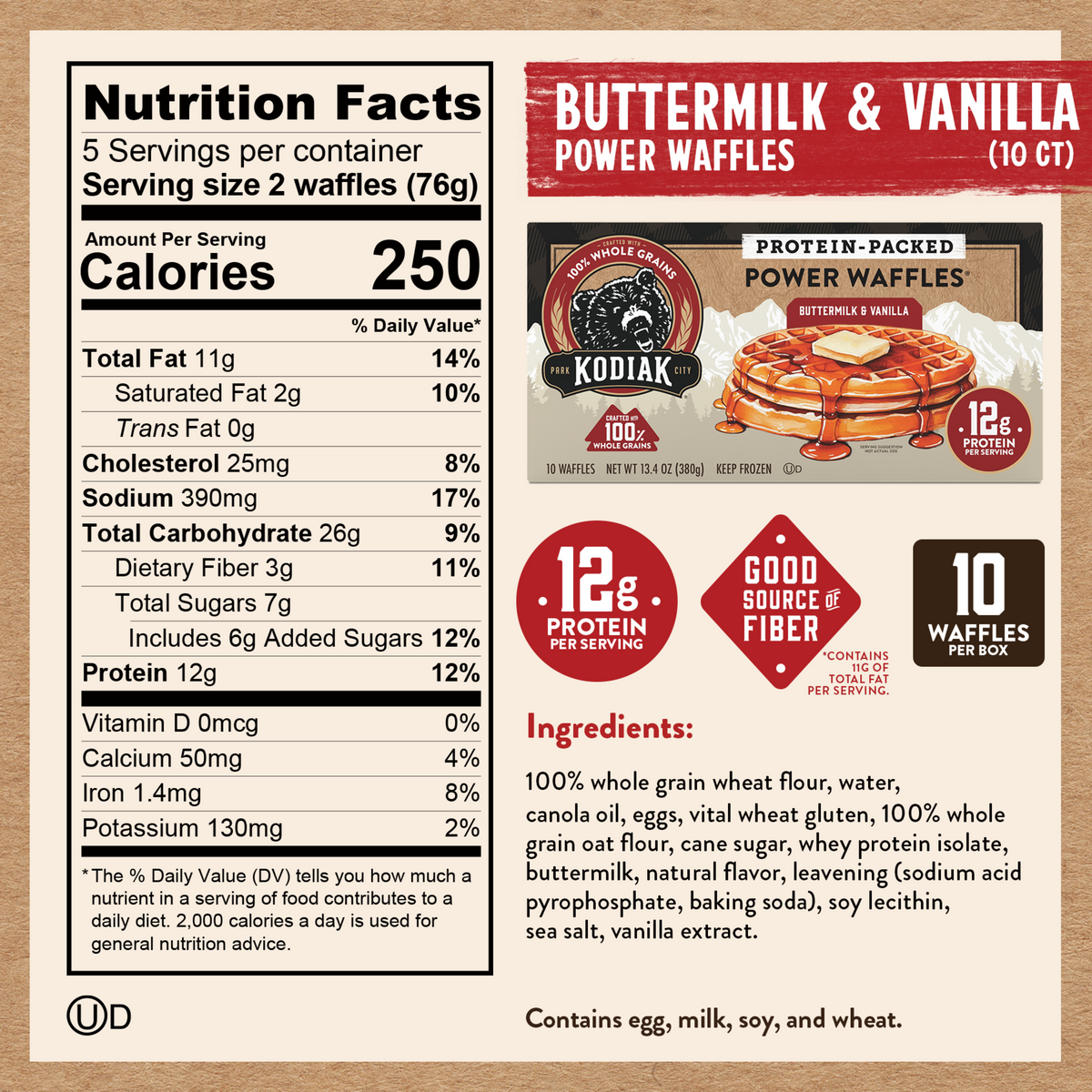 Buttermilk & Vanilla Power Waffles