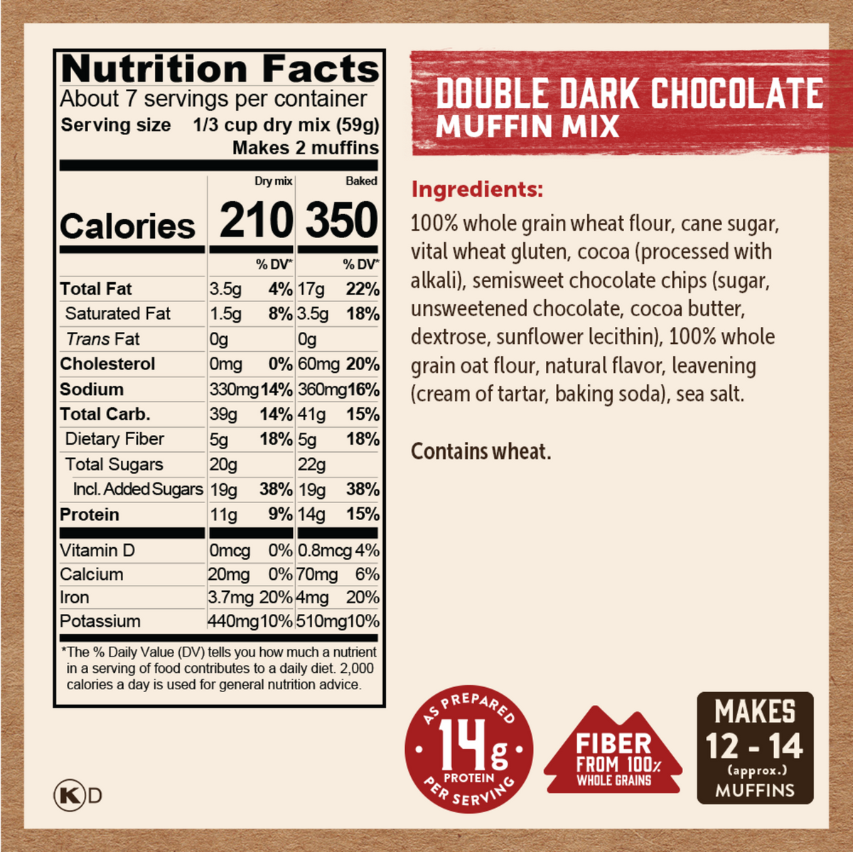 Double Dark Chocolate Muffin Mix