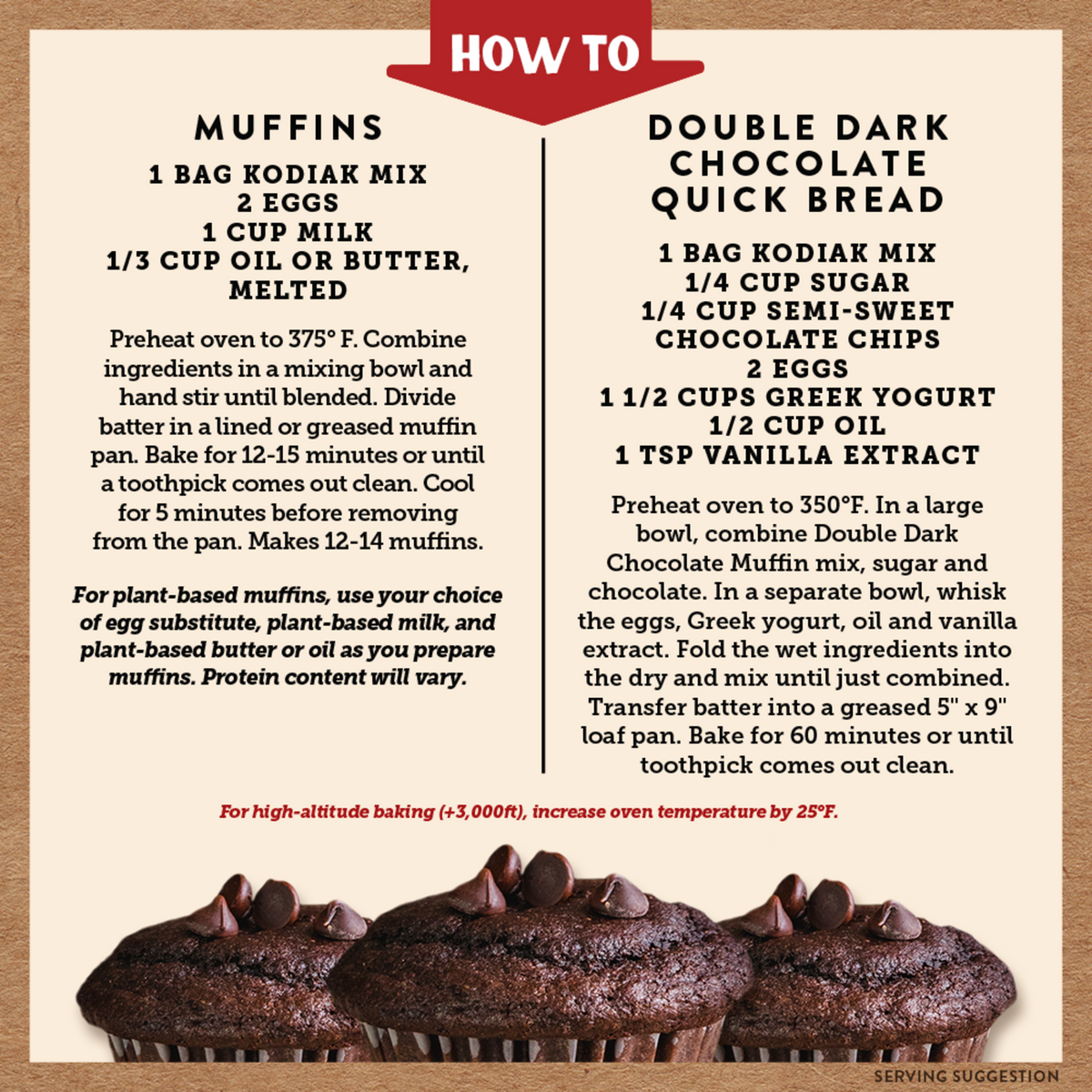 Double Dark Chocolate Muffin Mix