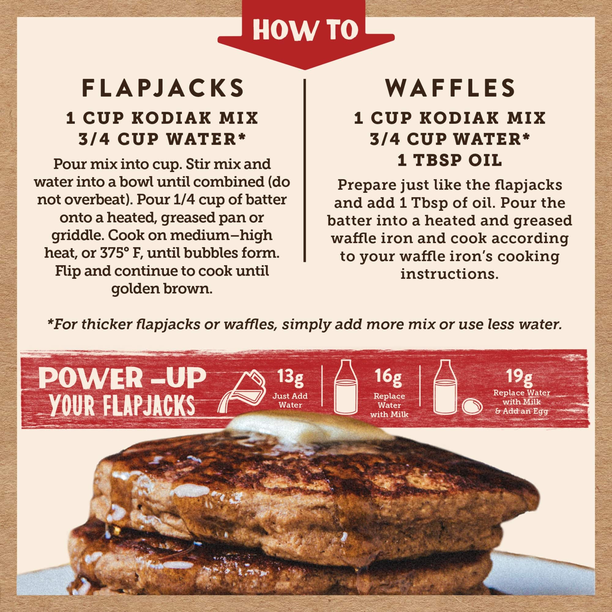 kingrecipe Pumpkin Flapjack Waffle Mix | Great Flavors By Kodiak®