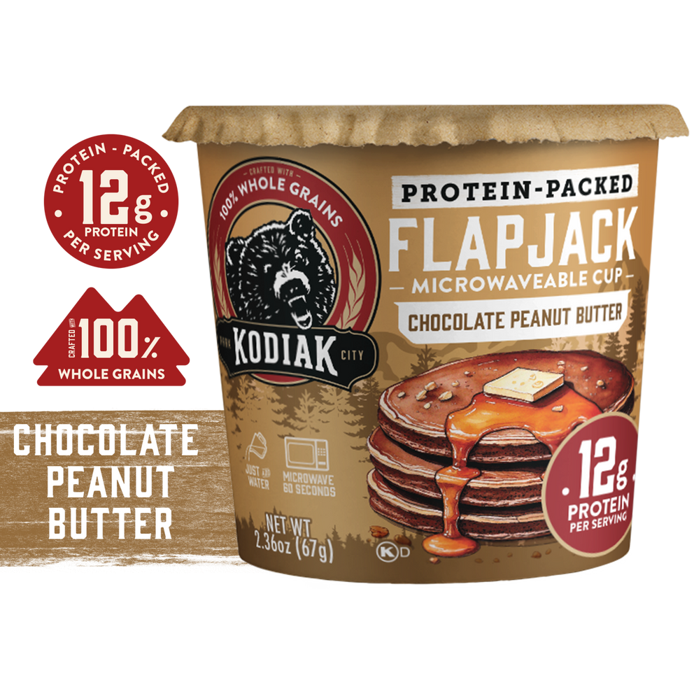 Chocolate Peanut Butter Flapjack Cup