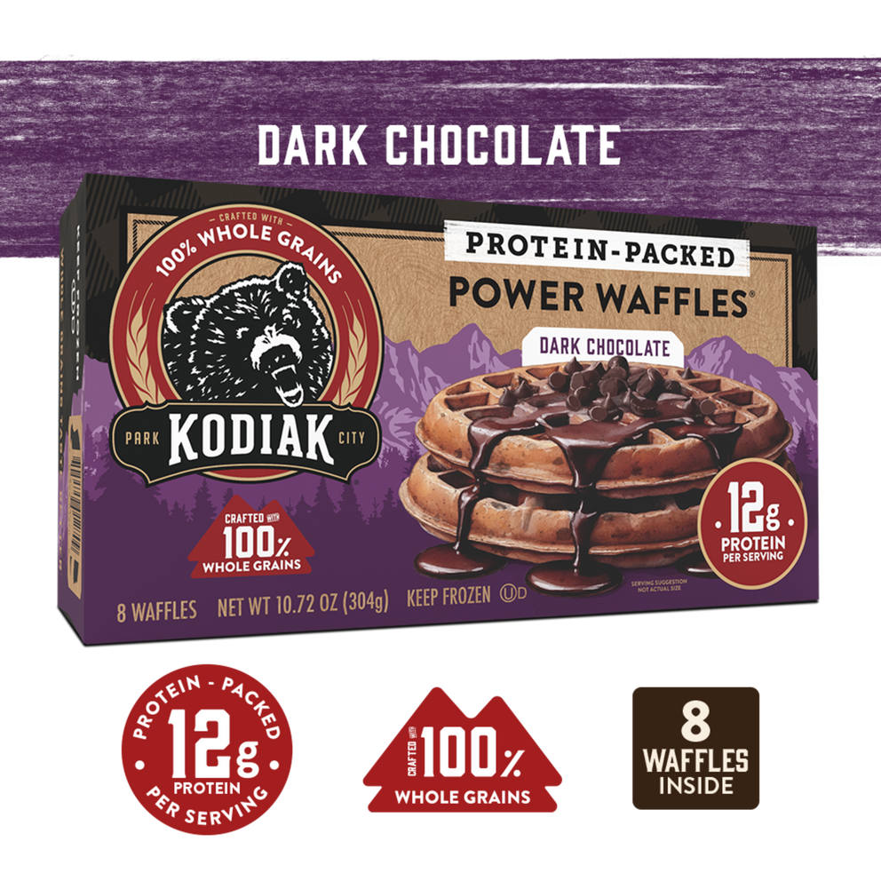 Dark Chocolate Power Waffles