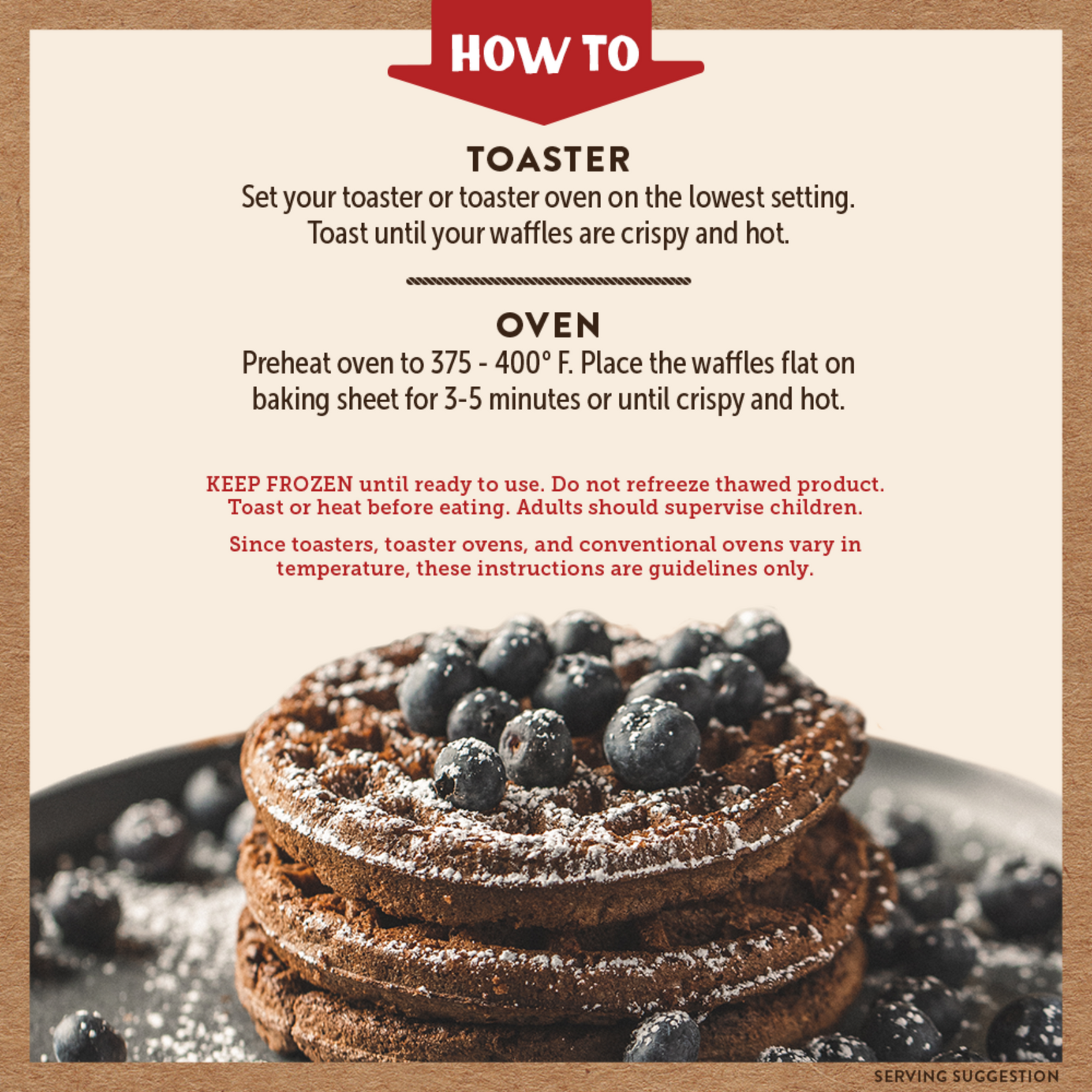 Dark Chocolate Power Waffles