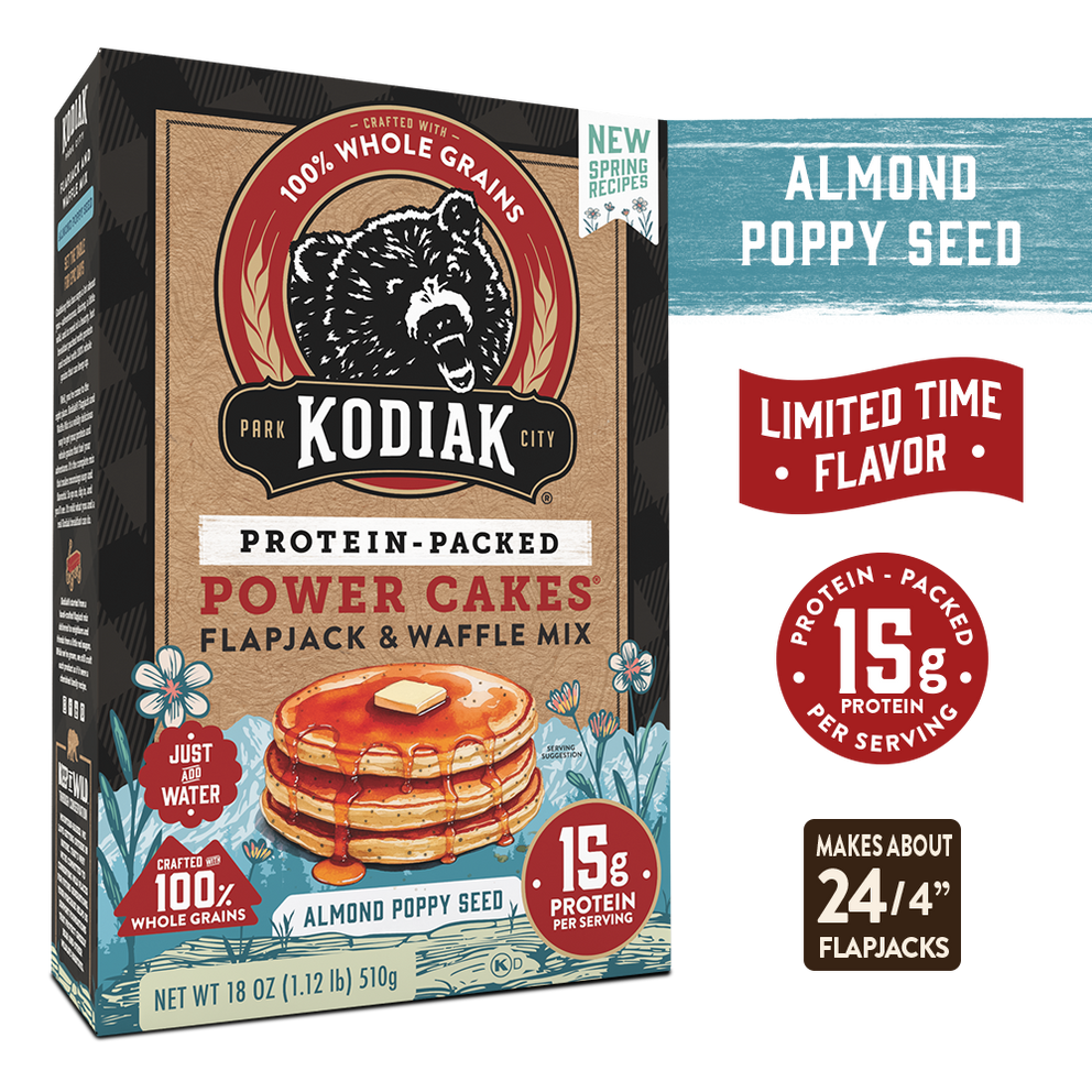 Almond Poppy Seed Power Cakes