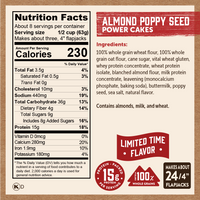 Almond Poppy Seed Power Cakes