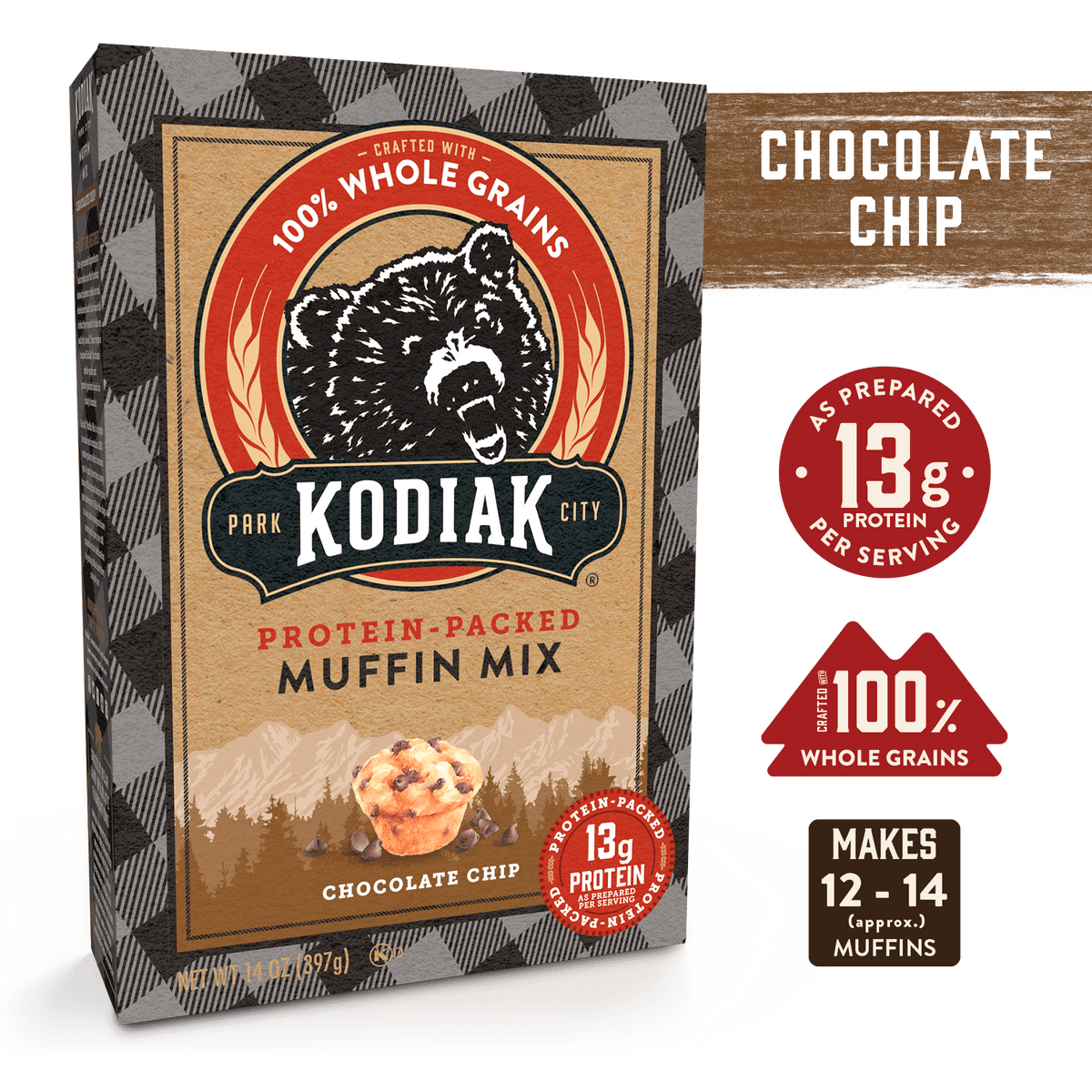 Chocolate Chip Muffin Mix | Delicious Flavors by Kodiak®