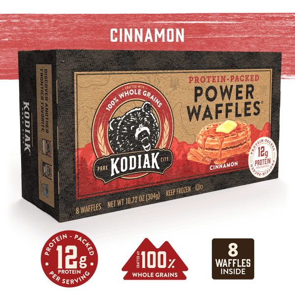Cinnamon Waffles Power Waffles Kodiak®