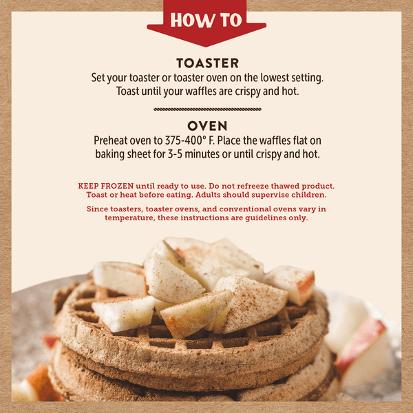 Cinnamon Waffles Power Waffles Kodiak®