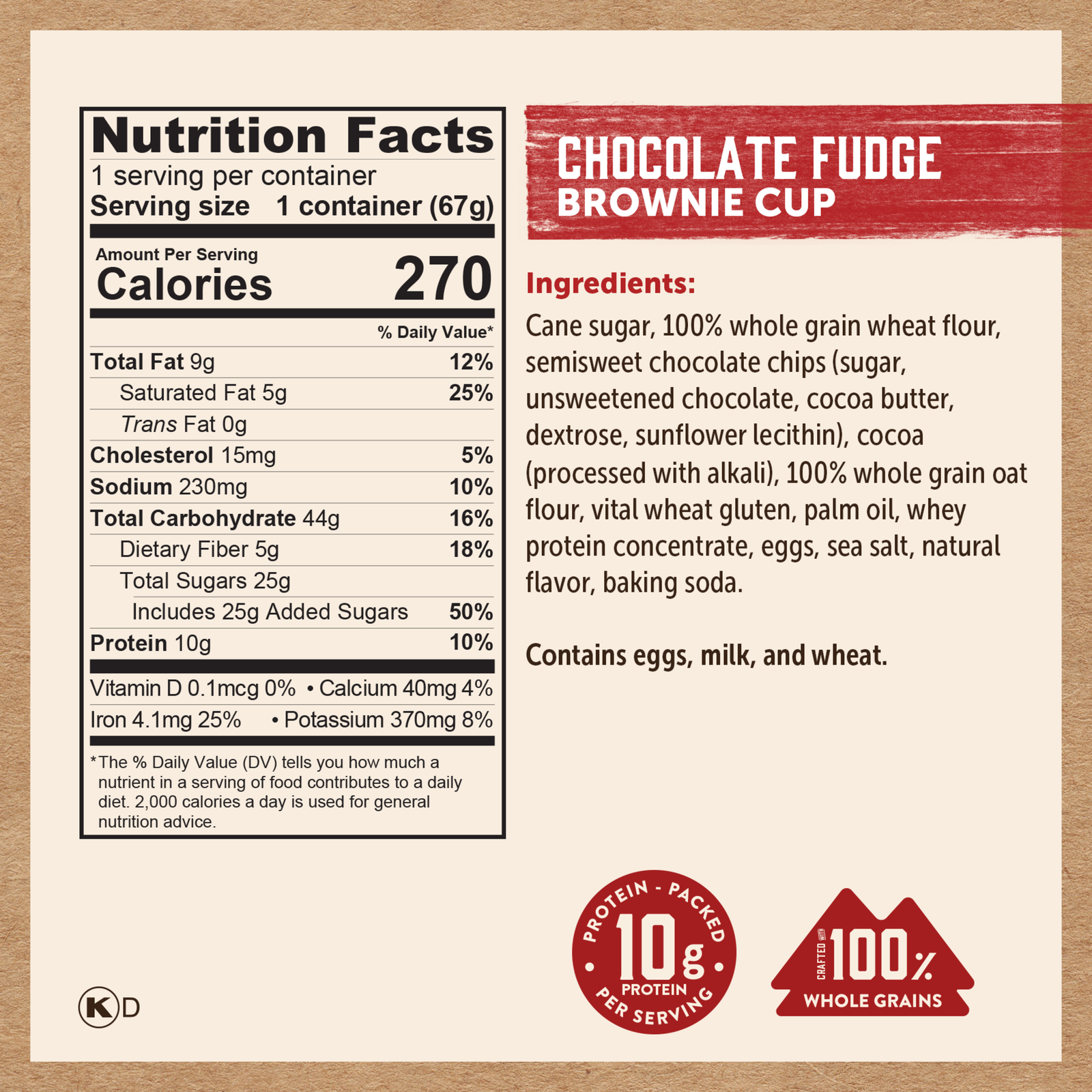 Chocolate Fudge Brownie Cup