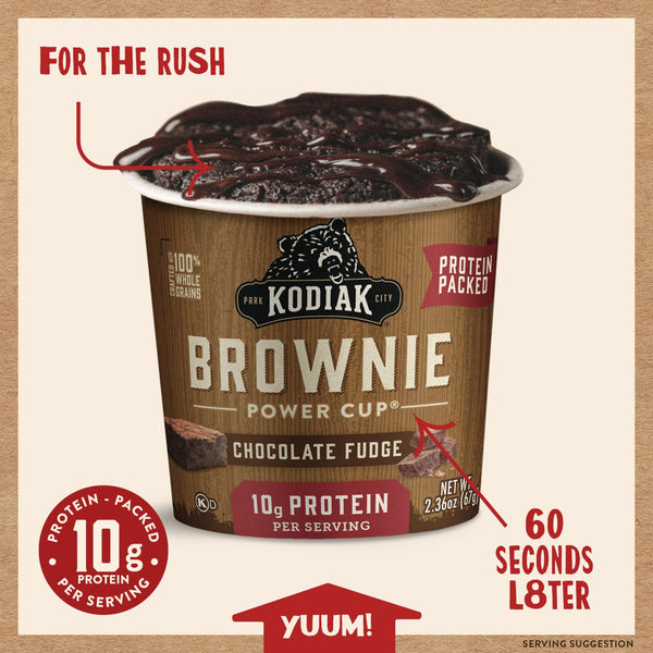 Chocolate Fudge Brownie Cup Delicious And Nutritious Treats By Kodiak Chocolate fudge brownie cup delicious and nutritious treats by kodiak