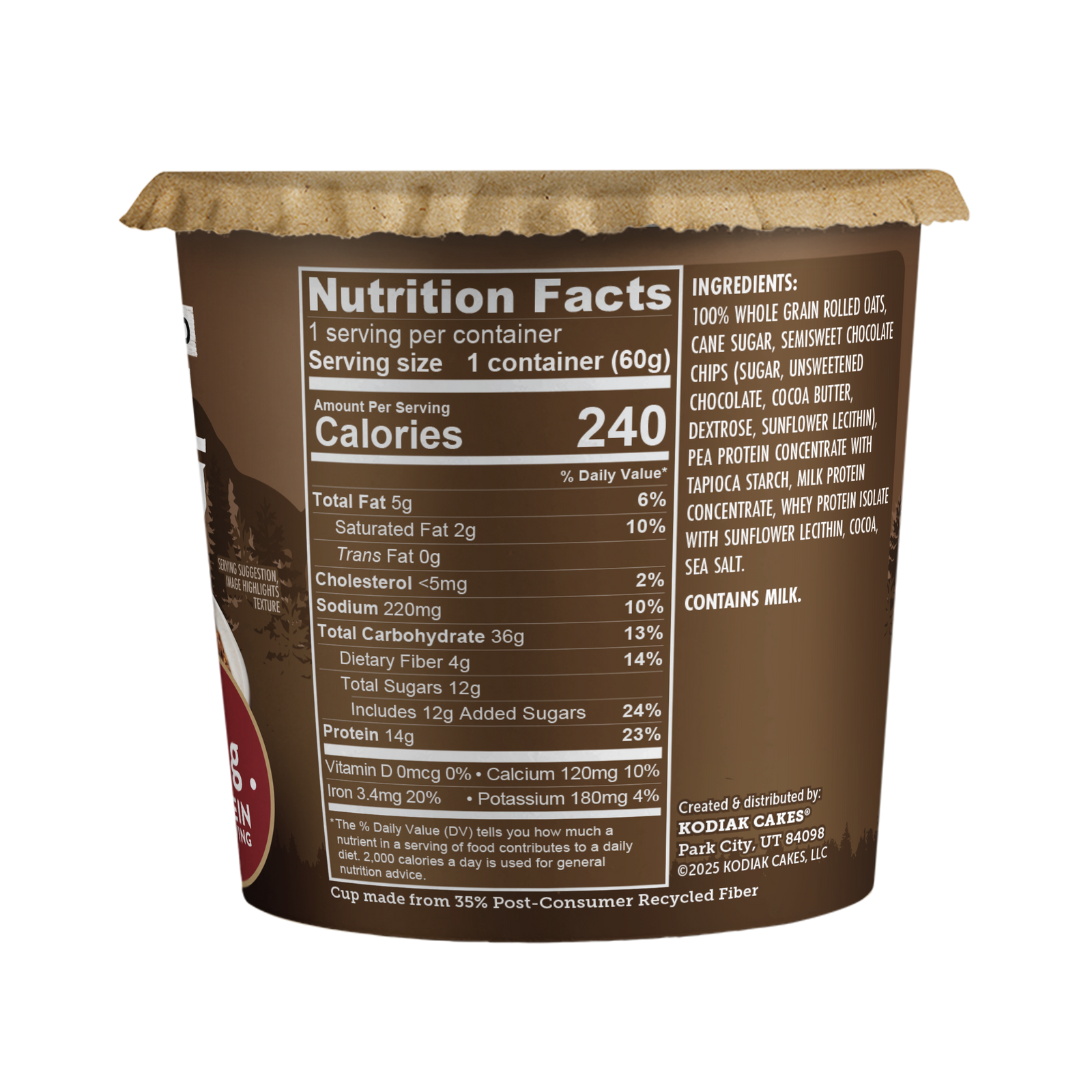 Chocolate Chip Oatmeal Cup