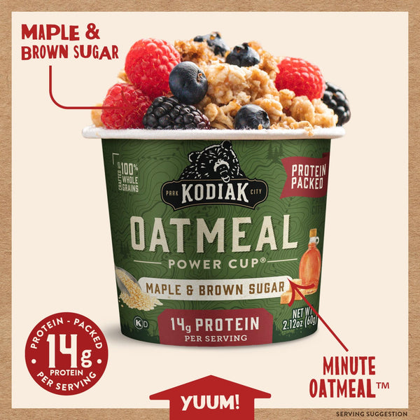 Kodiak Maple Brown Sugar Oatmeal Cups Kodiak®
