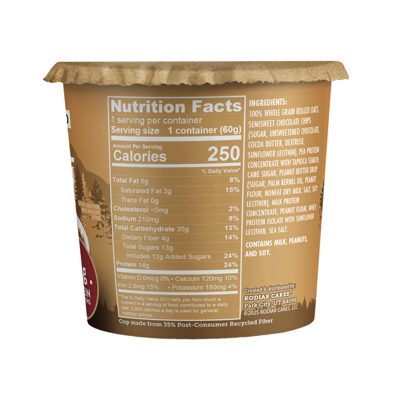 Peanut Butter Chocolate Chip Oatmeal Cup