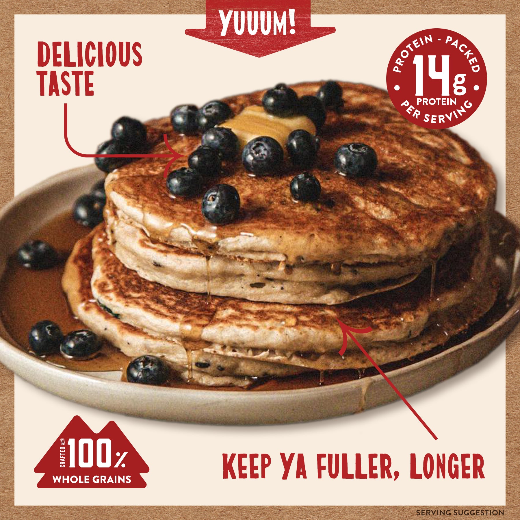 Blueberry Power Cakes Flapjack & Waffle Mix | Kodiak®