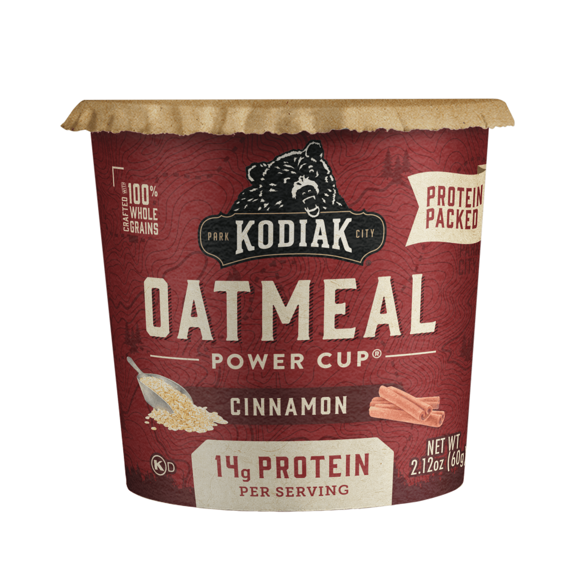 Kodiak Cakes Unleashed Oatmeal, Cinnamon - 2.12 oz