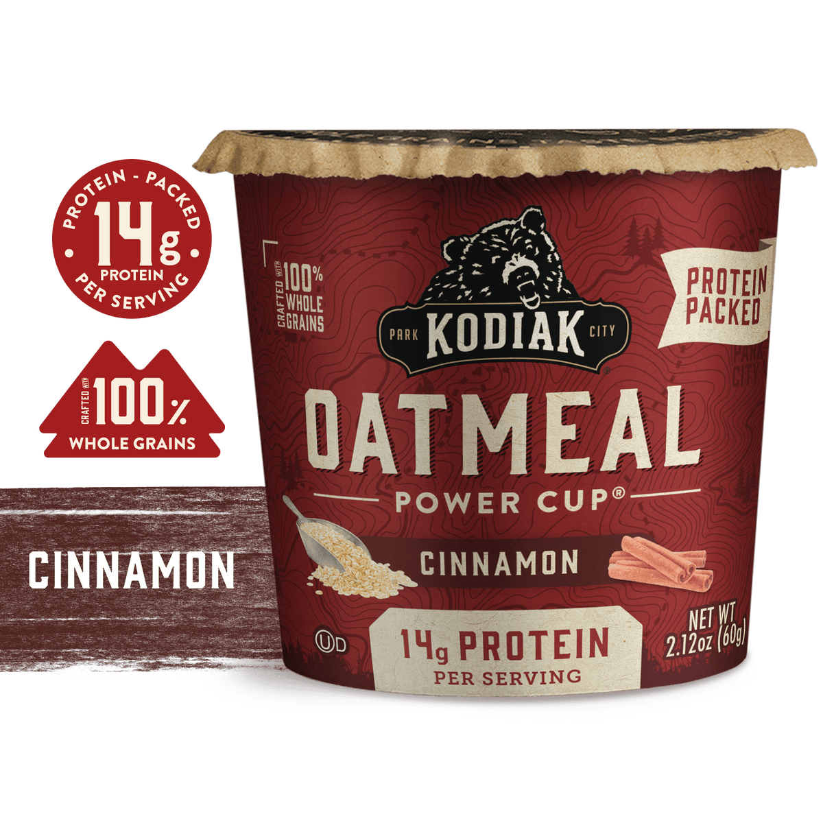 Cinnamon Oatmeal Power Cup Delicious Nutritious Treats from Kodiak®