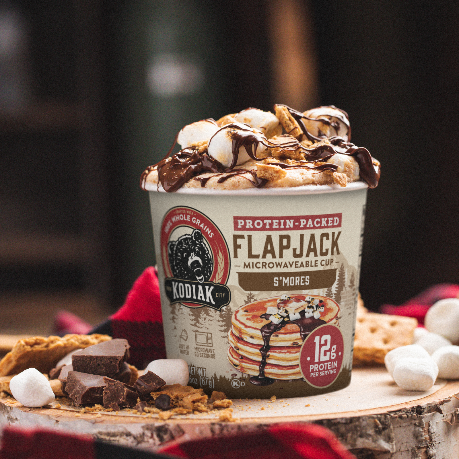 S'Mores Flapjack Power Cup – Campfire Flavor Fast | Kodiak®