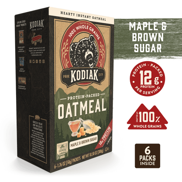 Maple & Brown Sugar Oatmeal Packets Kodiak®