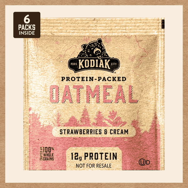Strawberries & Cream Premium Oatmeal Packets Kodiak®