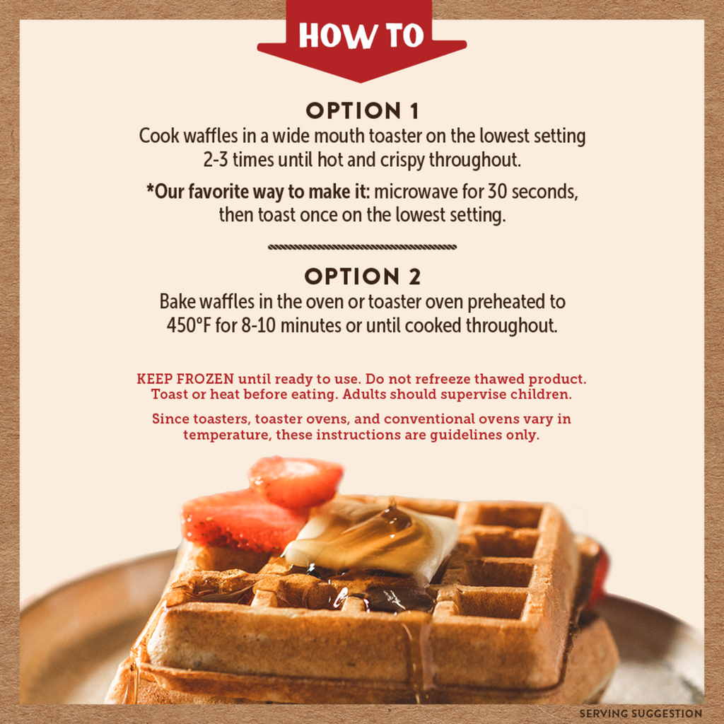 Buttermilk & Vanilla Thick & Fluffy Power Waffle | Kodiak®