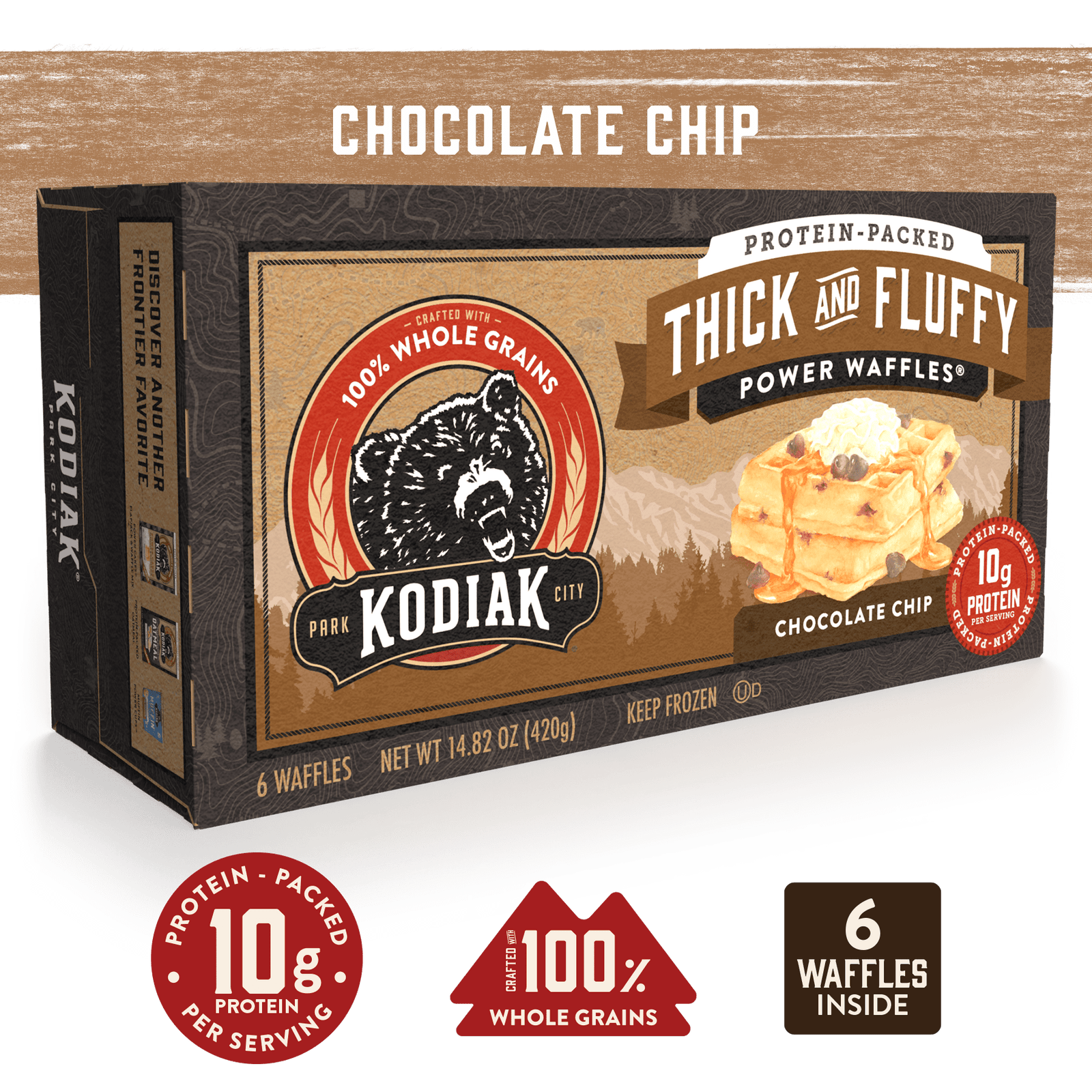 Chocolate Chip Thick & Fluffy Power Waffles