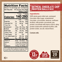 Oatmeal Chocolate Chip Protein Balls