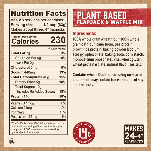 Classic Plant Based Waffles Mix Kodiak®