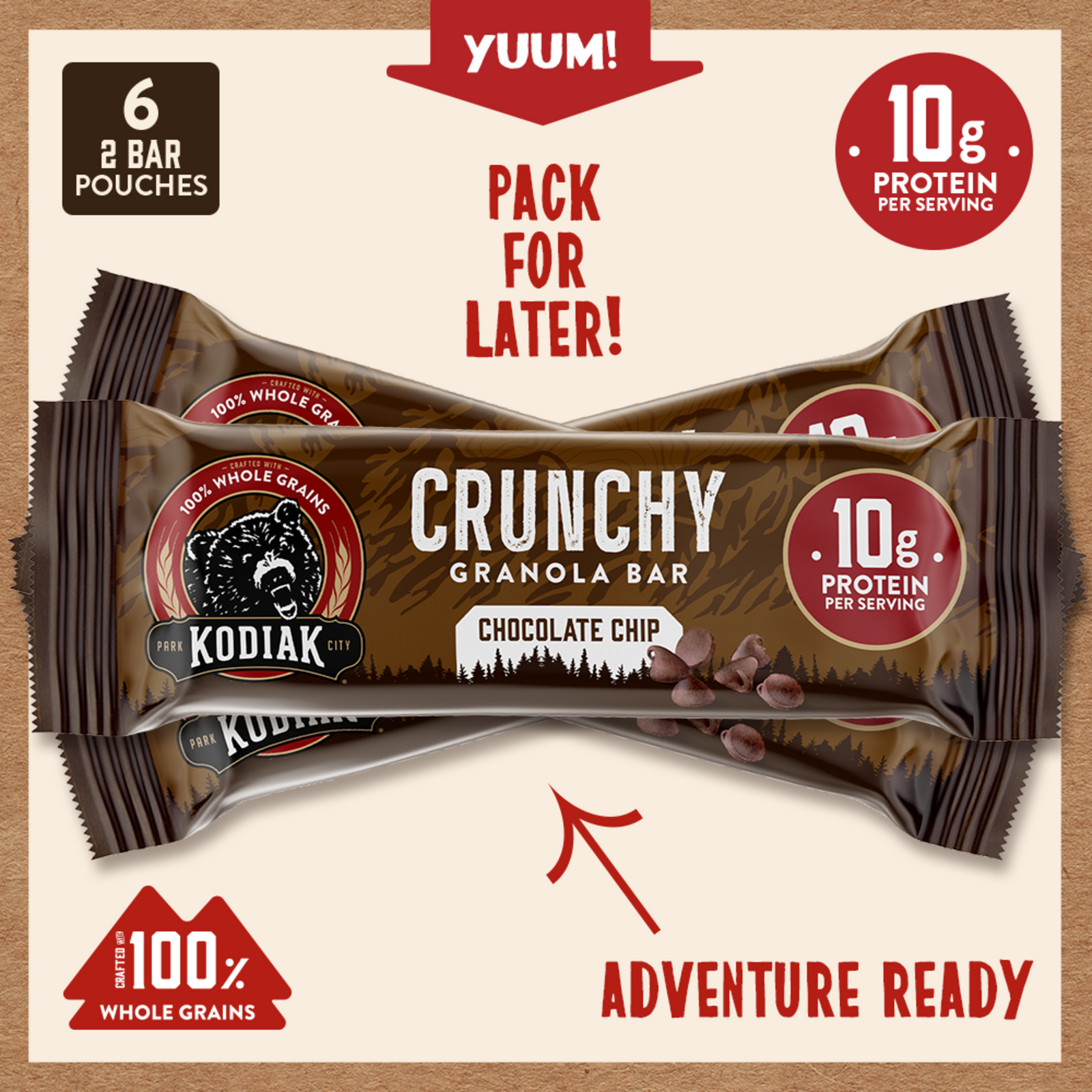 Chocolate Chip Crunchy Bars