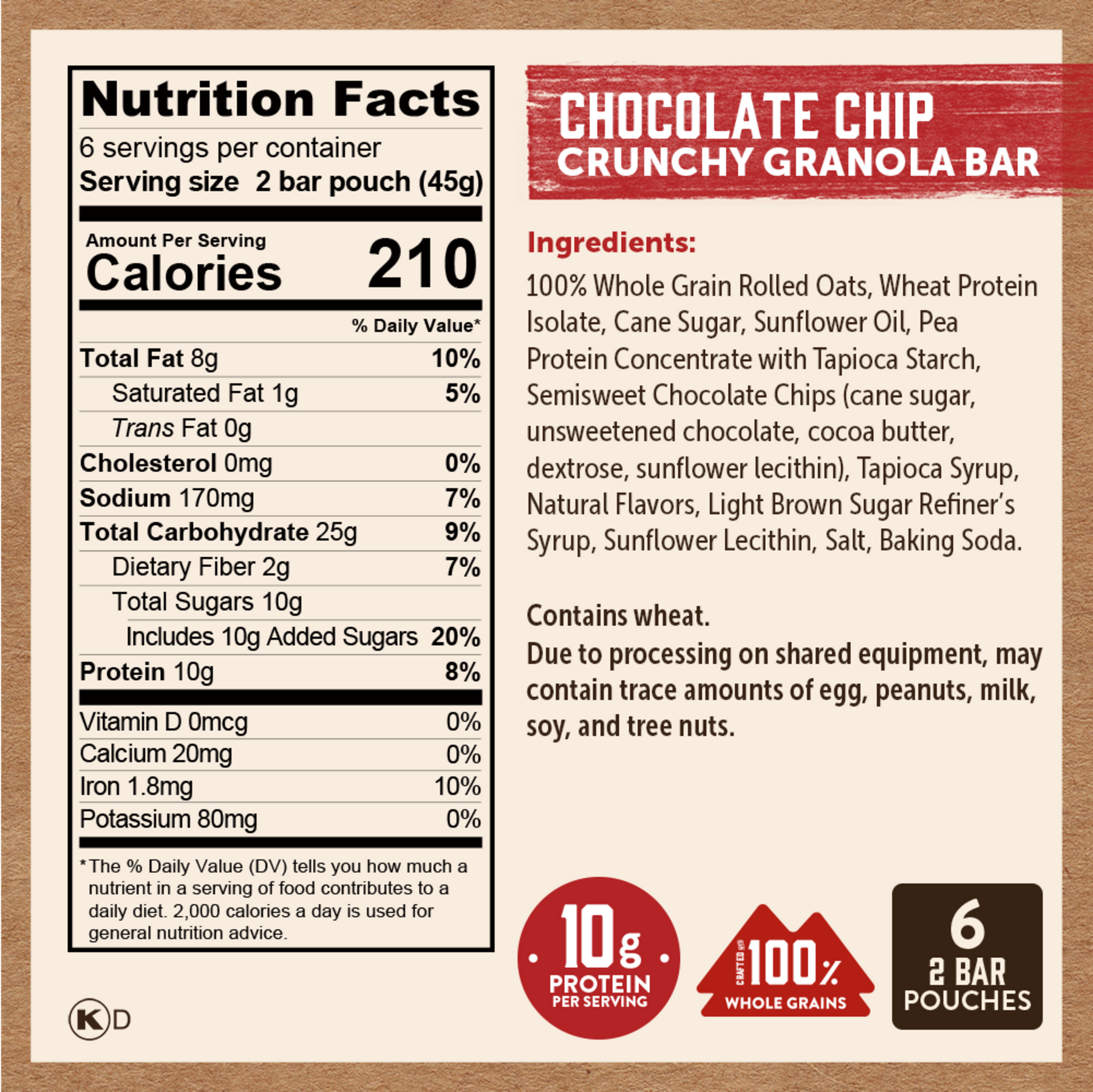 Chocolate Chip Crunchy Bars
