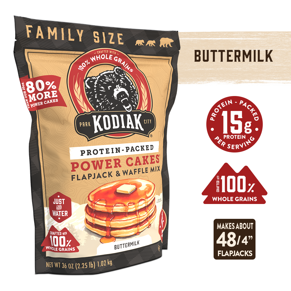 Grizzly Size Buttermilk Power Cakes