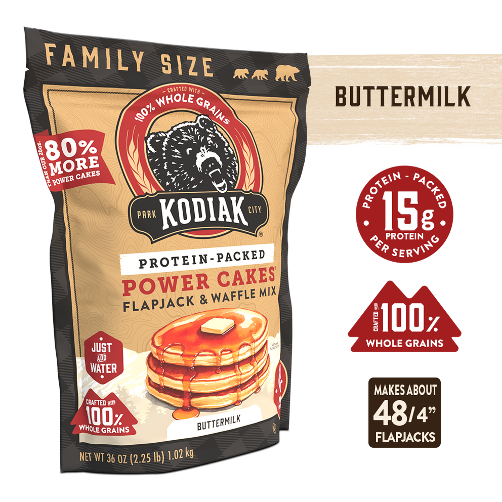 Grizzly Size Buttermilk Power Cakes