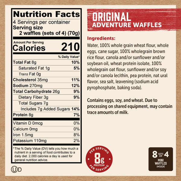 Kodiak Kids Original Waffles 6 ct. Kodiak®