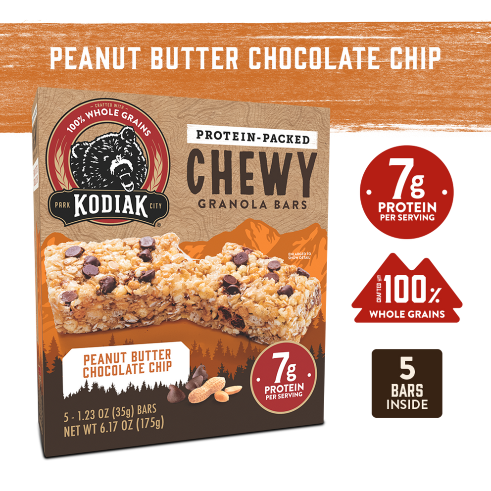 Peanut Butter Chocolate Chip Chewy Bars