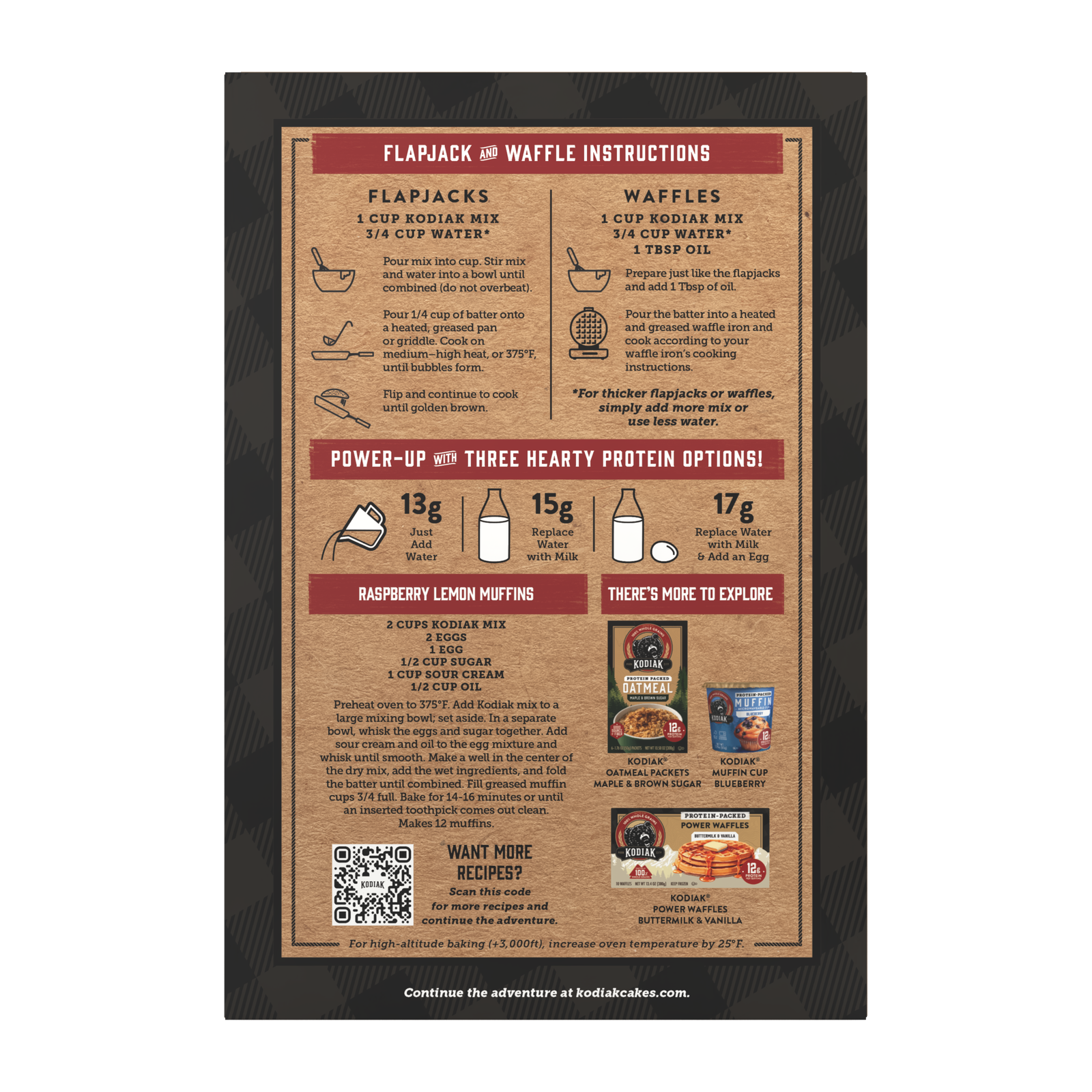 Raspberry Lemon Power Cakes Flapjack & Waffle Mix | Kodiak® Raspberry Lemon Power Cakes Flapjack & Waffle Mix | Kodiak®