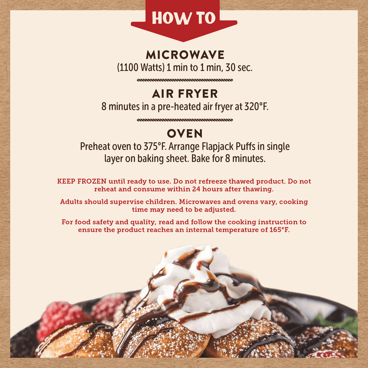 Buttermilk & Vanilla Flapjack Puffs Kodiak®