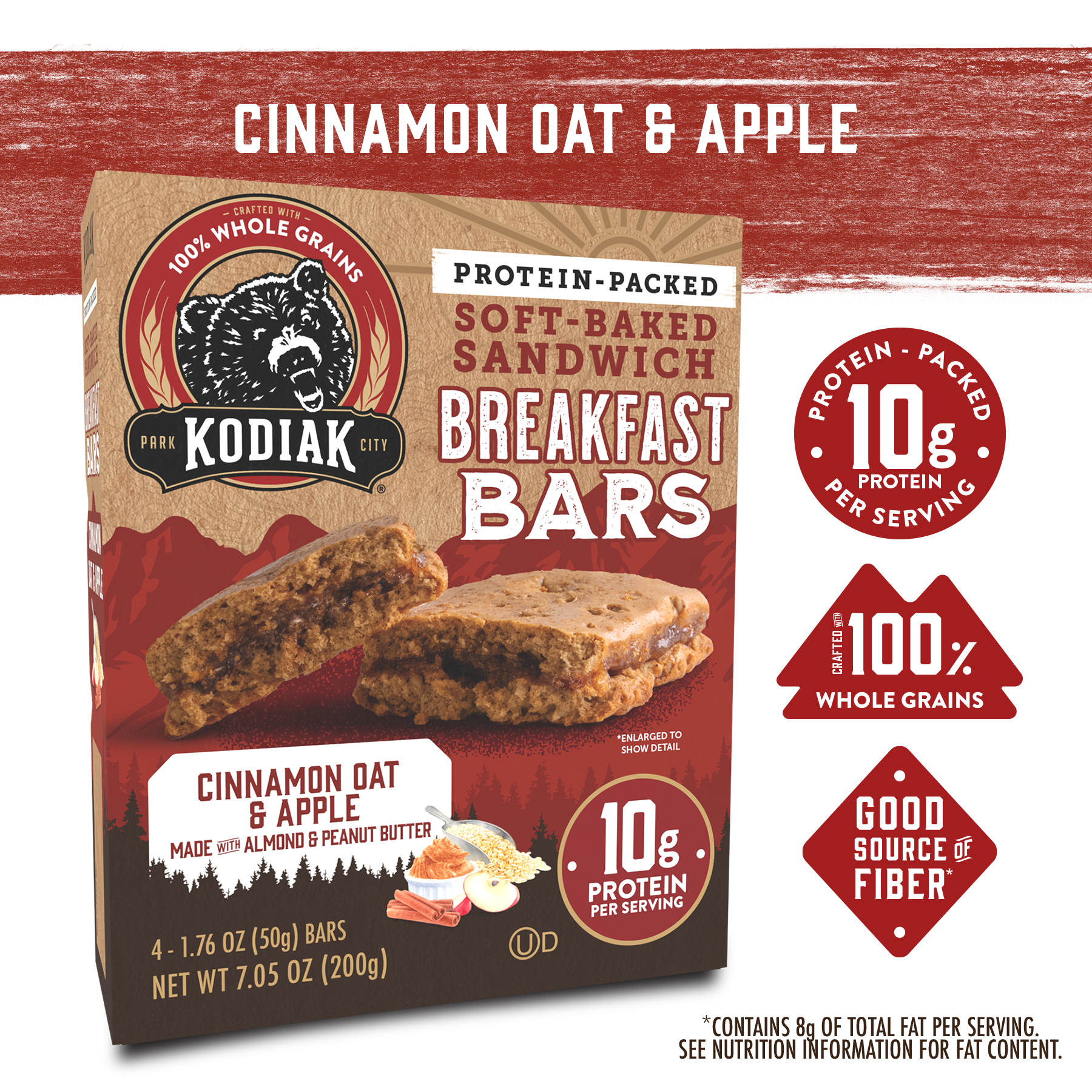 Cinnamon Oat & Apple Breakfast Bars