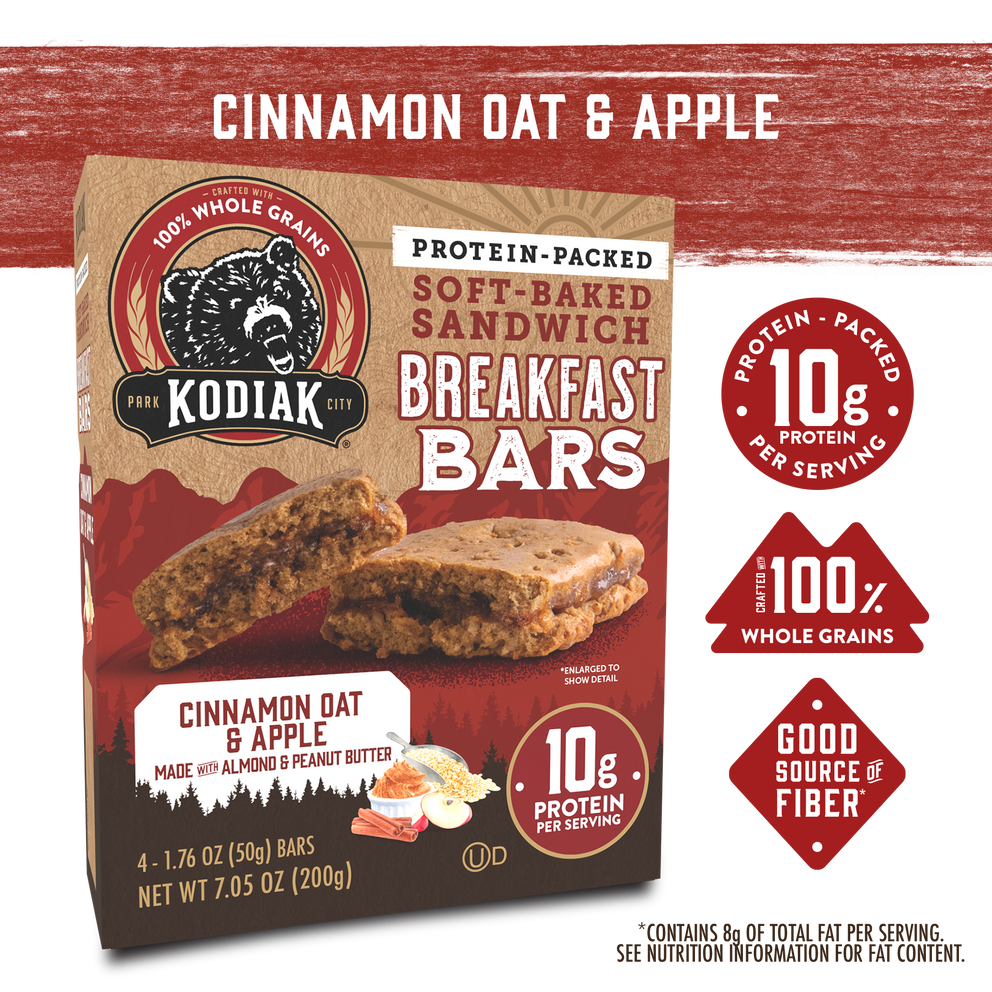 Cinnamon Oat & Apple Breakfast Bars
